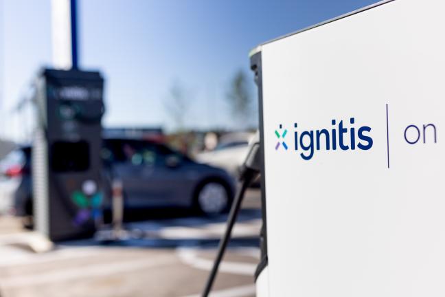 Ignitis ON EV charging station