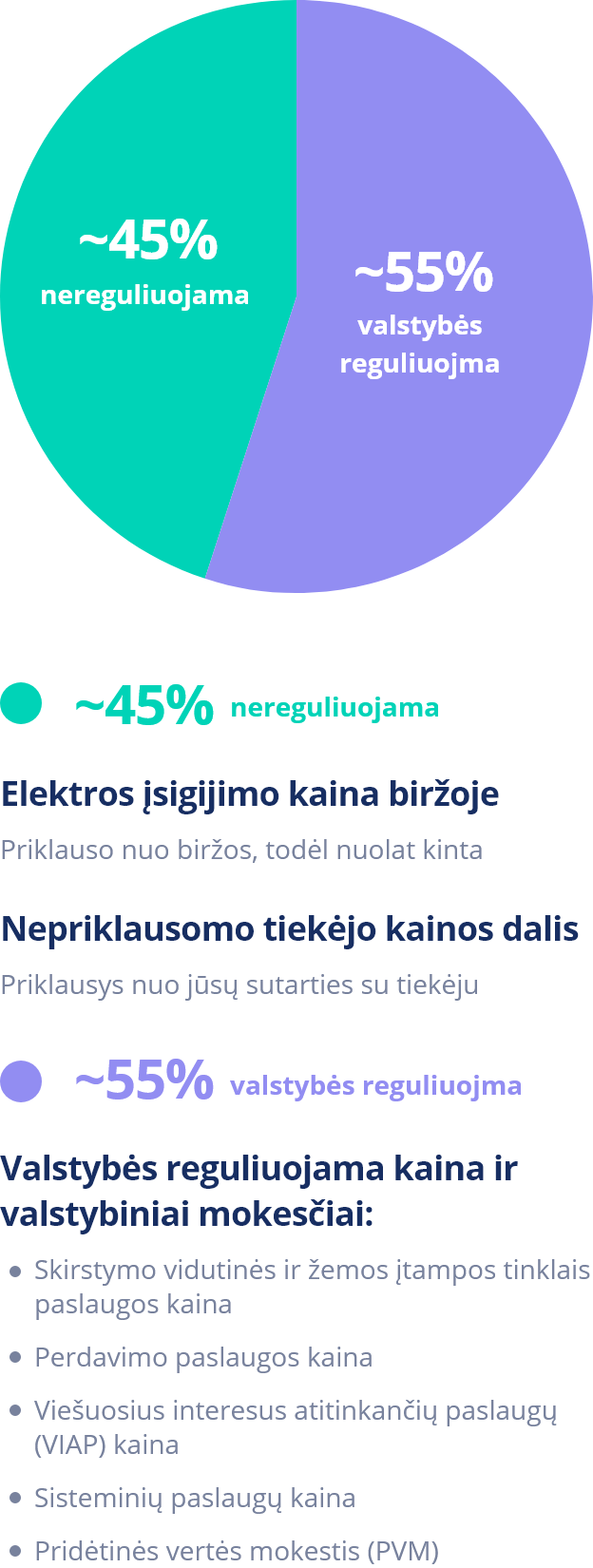 Elektros kaina