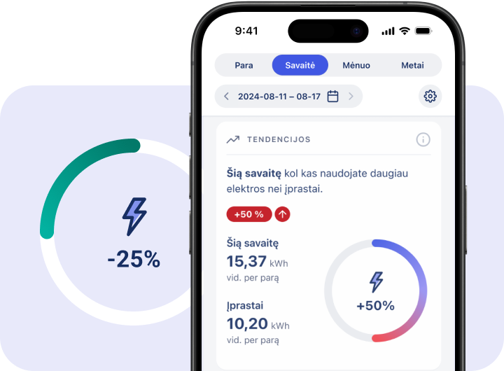 EnergySmart palyginimas su kaimynais