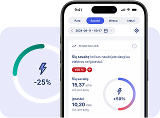 EnergySmart palyginimas su kaimynais