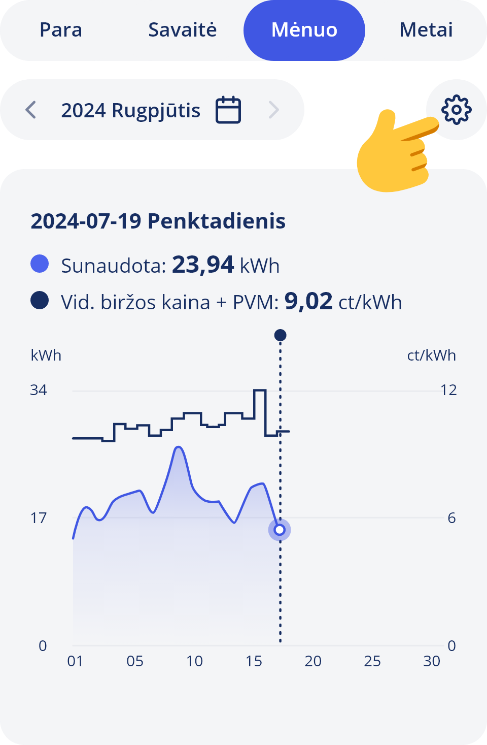 Kaip pasirinkti kokius duomenis rodyti