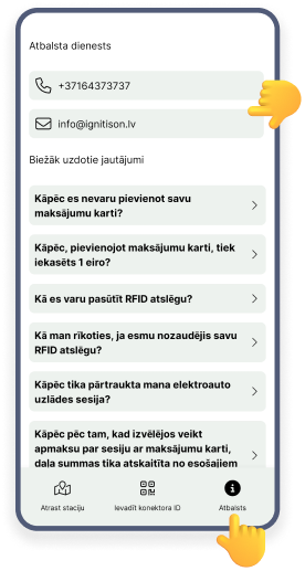 Mobilās lietotnes palīdzības logs