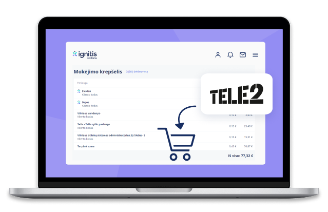 Tele2 sąskaita