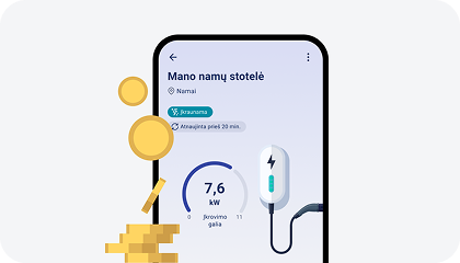 Įkrovimo namuose iliustracija
