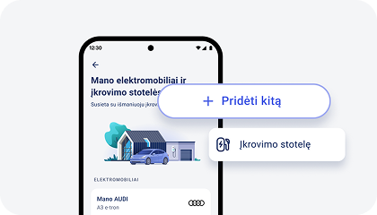 Stotelės pridėjimas EnergySmart programėlėje