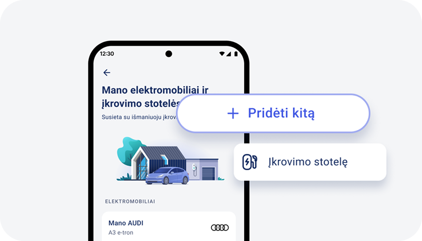 Stotelės pridėjimas EnergySmart programėlėje