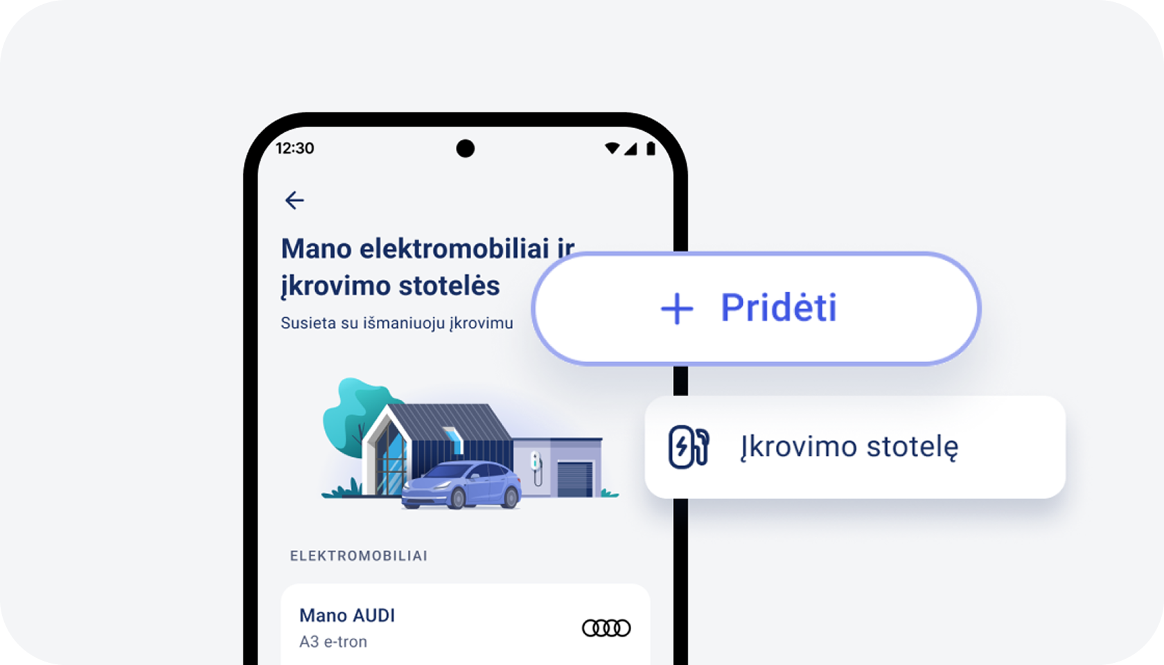 Stotelės pridėjimas EnergySmart programėlėje