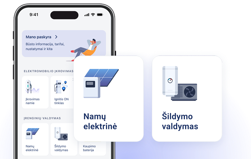 EnergySmart programėlė telefone