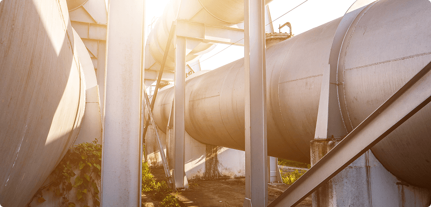 Gamtinių dujų vamzdžiai.