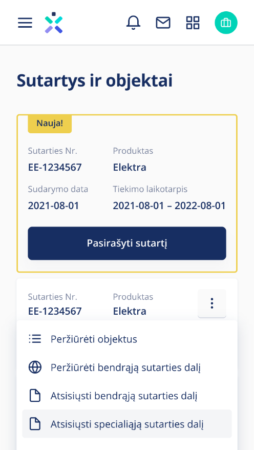 Verslo savitarnos ekrano nuotrauka