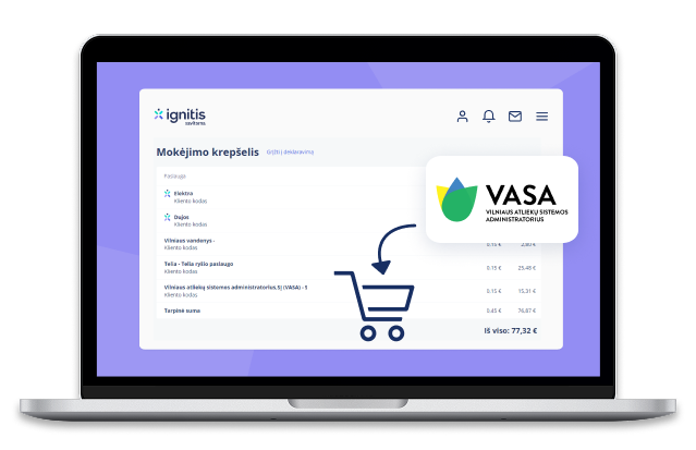 VASA Ignitis savitarnoje