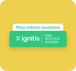 Ignitis žalios energijos lipdukas