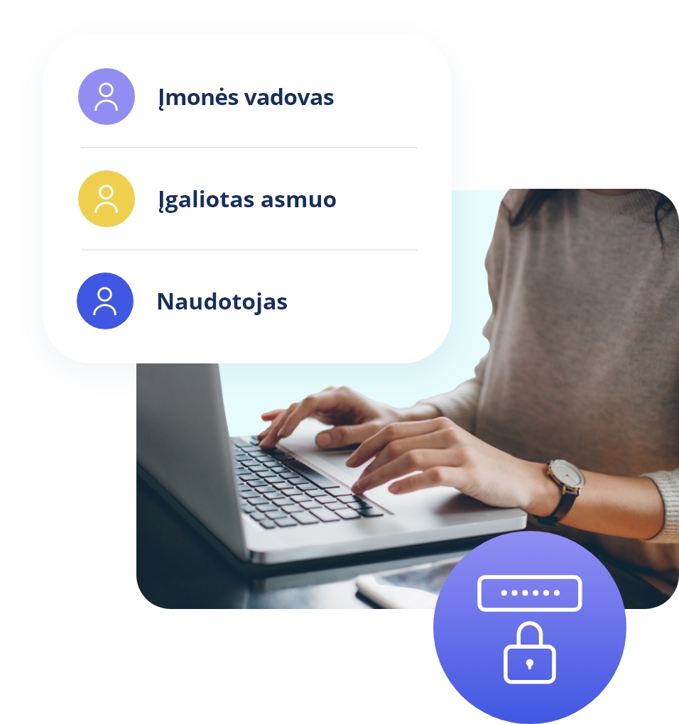 Žmogus naudojasi Ignitis savitarna