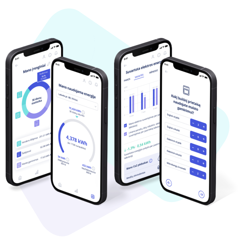 EnergySmart programėlė telefone