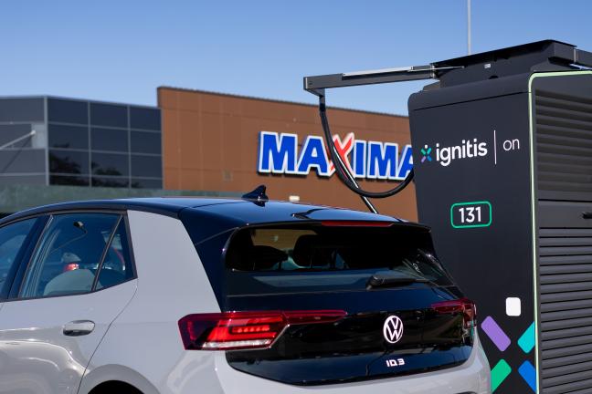Ignitis ON stotelė prie Maximos